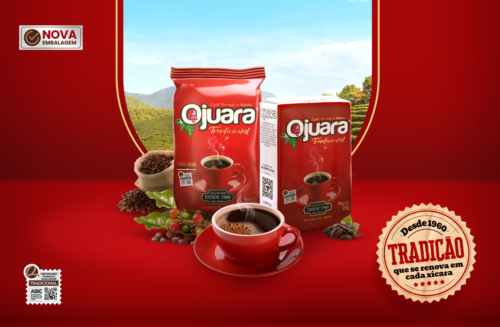 Linha de produtos do Café Ojuara
